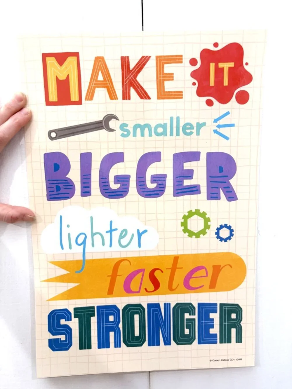Carson Dellosa Makerspace STEAM Laminated Classroom Posters Set of 6